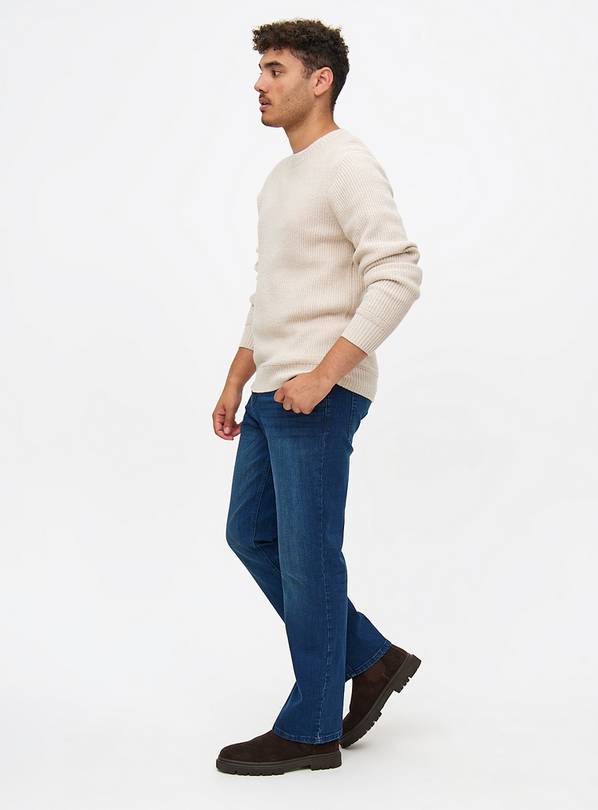 Buy Blue Dark Wash Bootcut Jeans 30R Jeans Tu